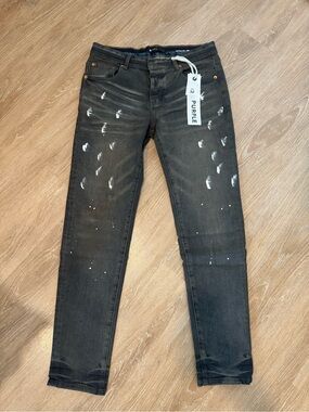 Purple Distressed Black Women’s Jeans